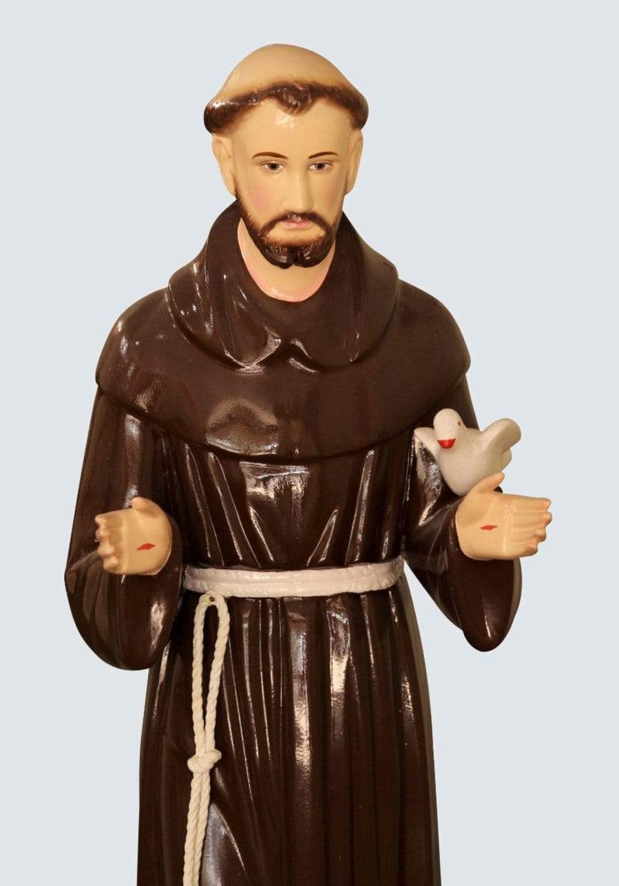 Catholic Statues Living Words | St. Francis Assisi 36 Inch