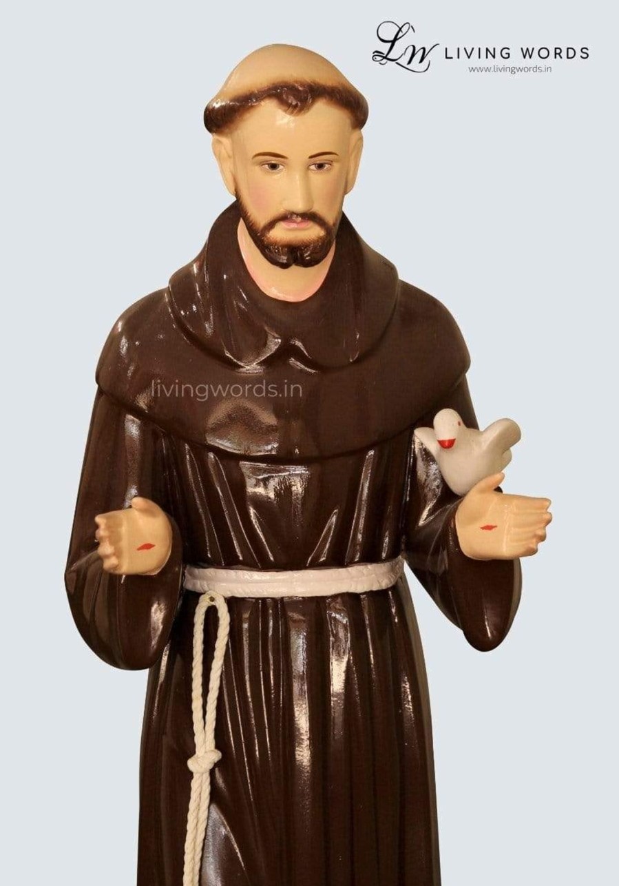 Catholic Statues Living Words | St. Francis Assisi 36 Inch