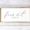 Christian Wall Decor Living Words | Fear Not