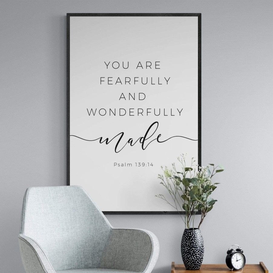 Christian Wall Decor Living Words | You Are Fearfully