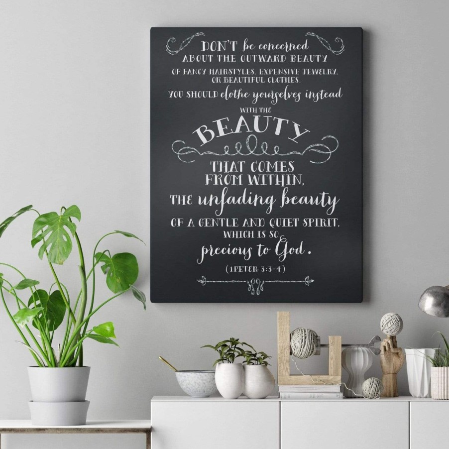 Christian Wall Decor Living Words | The Unfading Beauty