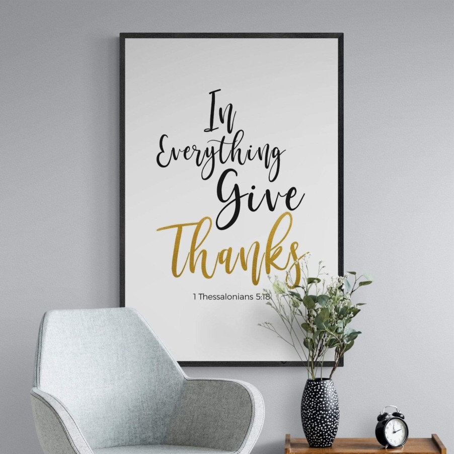 Christian Wall Decor Living Words | In Everything Give Thanks