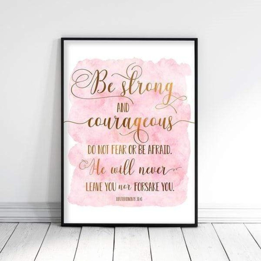 Christian Wall Decor Living Words | Be Strong And Courageous