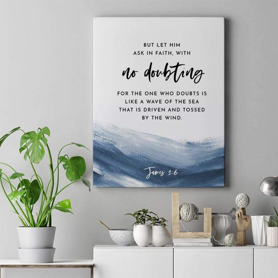 Christian Wall Decor Living Words | No Doubting