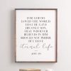 Christian Wall Decor Living Words | For God So Loved The World