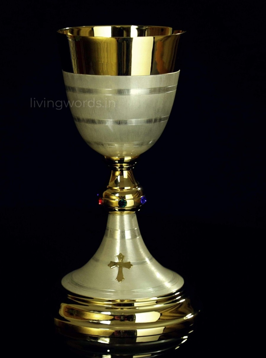 Church Articles Living Words | Chalice & Paten Set - Ch04 - Gdsb