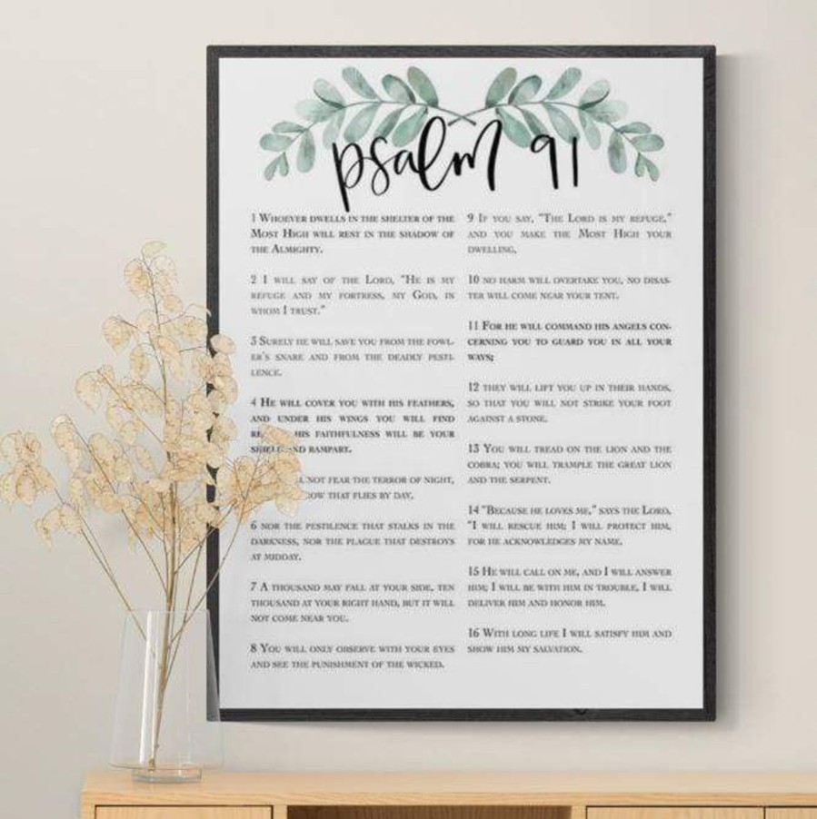 Christian Wall Decor Living Words | Psalms 91