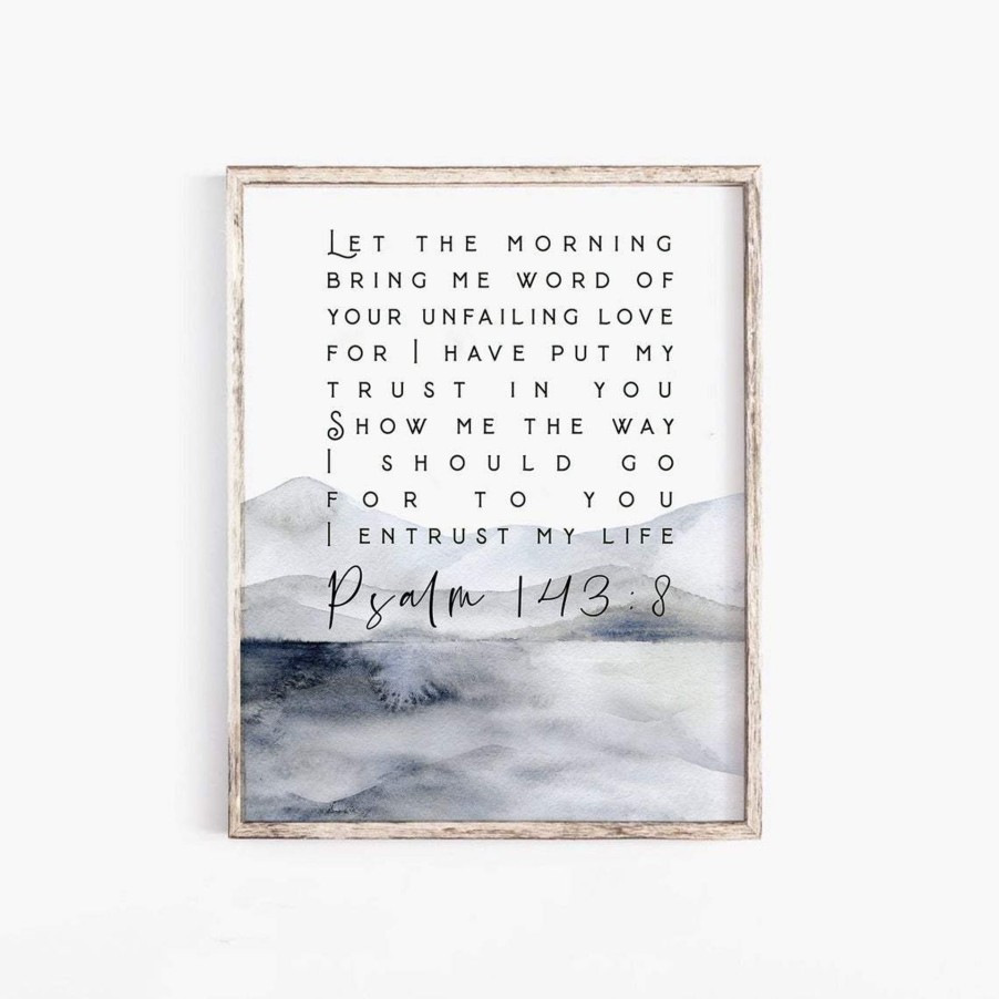 Christian Wall Decor Living Words | Let The Morning Bring Me Word Of Your Unfailing Love