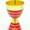 Church Articles Living Words | Chalice & Paten Set -Red And Gold- Chn6