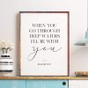 Christian Wall Decor Living Words | When You Go Through