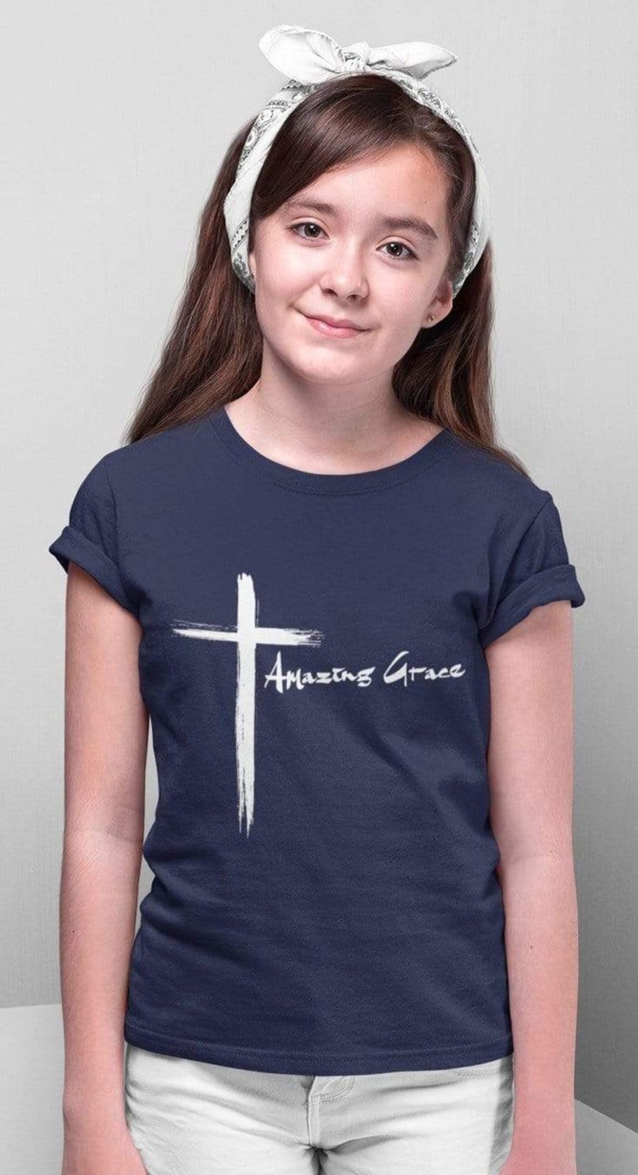 Christian Apparel Living Words | Amazing Grace - Cross — Religidisplay