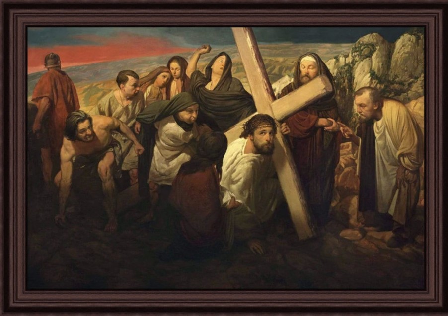 Christian Wall Decor Living Words | Carrying Of The Cross - Andrey Mironov - Sp33