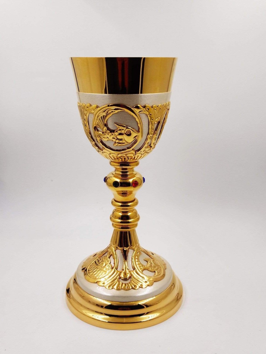 Church Articles Living Words | Chalice & Paten Set - Ch04 - Sdc