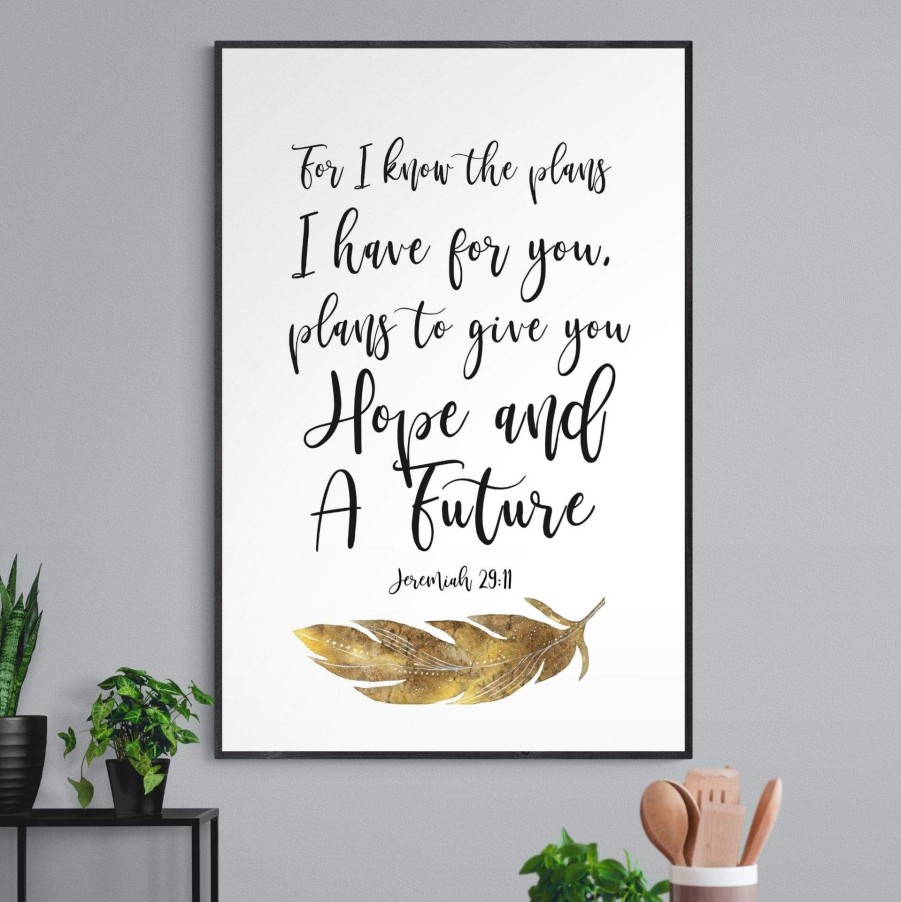 Christian Wall Decor Living Words | For I Know The Plans