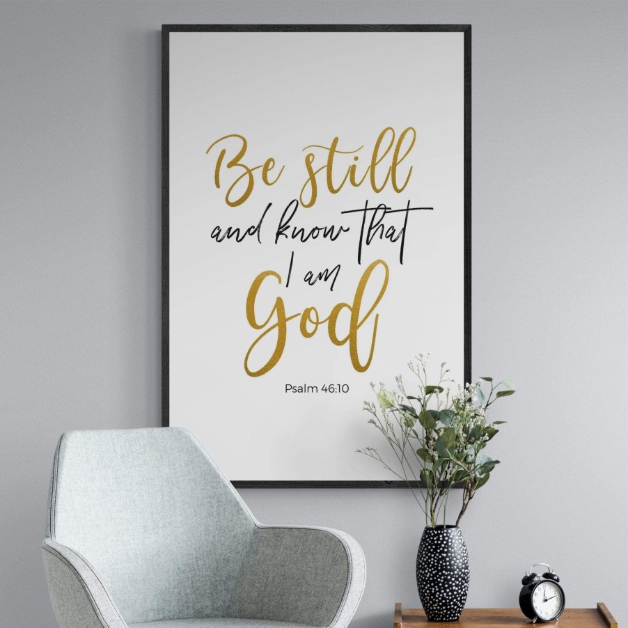 Christian Wall Decor Living Words | Be Still & Know