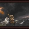 Christian Wall Decor Living Words | Christ In The Storm Of The Sea - Sp3