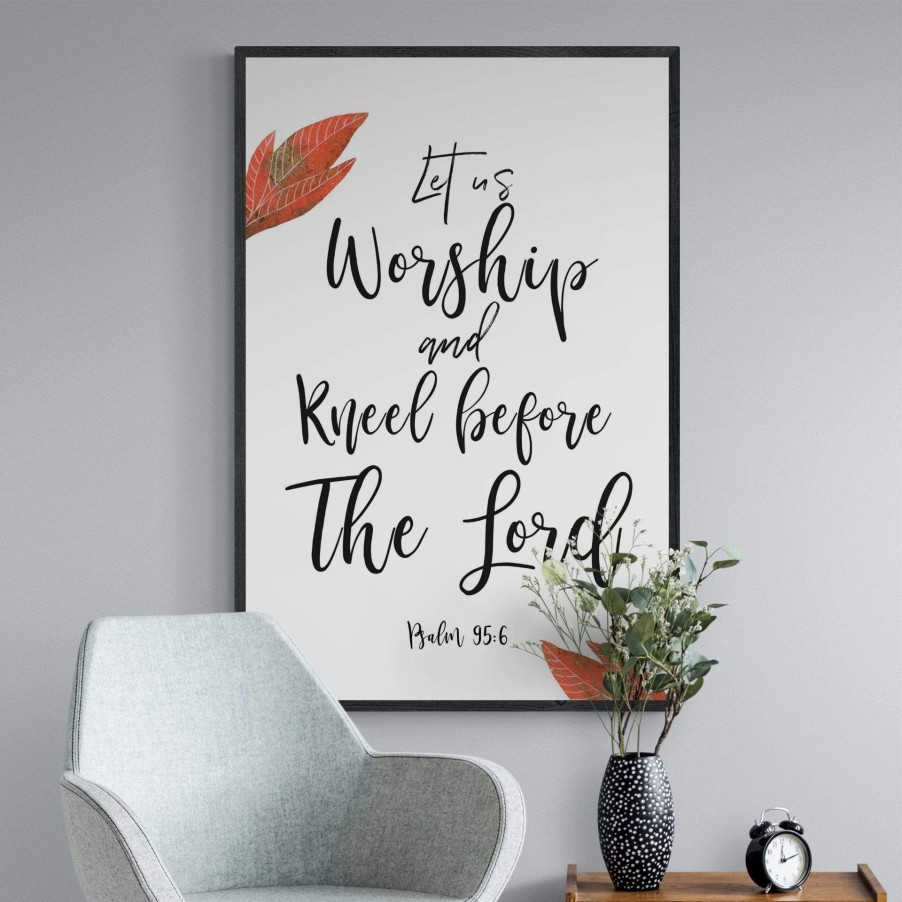 Christian Wall Decor Living Words | Kneel Before The Lord