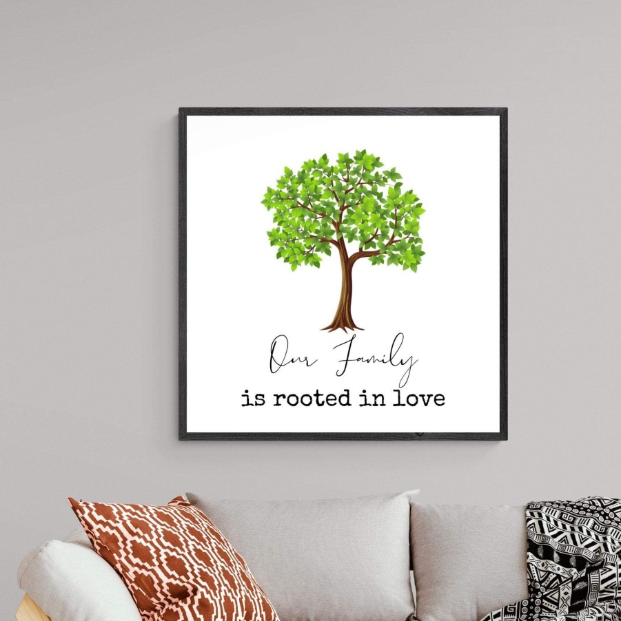 Christian Wall Decor Living Words | Family Rooted In Love