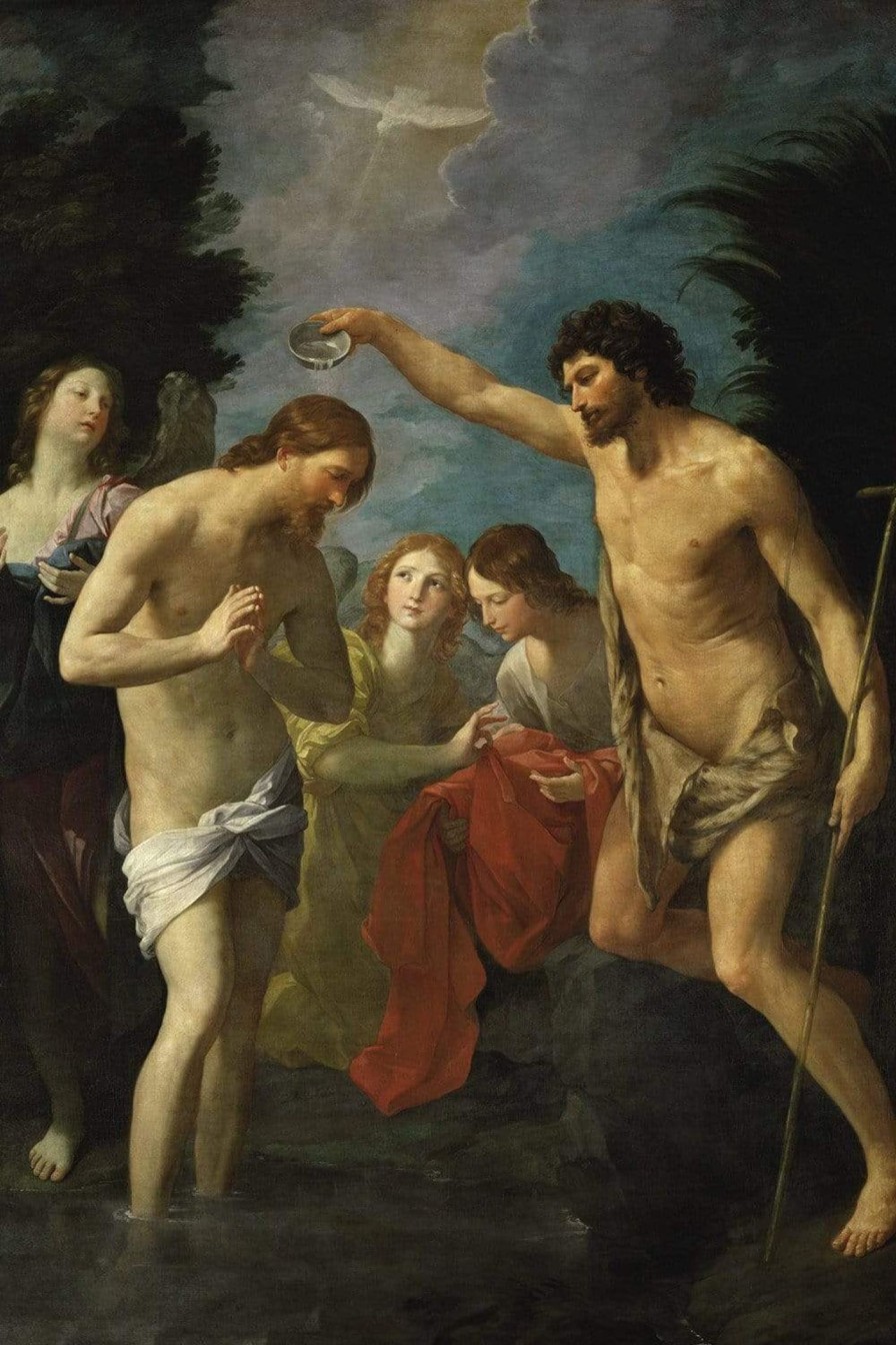 Christian Wall Decor Living Words | The Baptism Of Christ - Guido Reni - Sp21