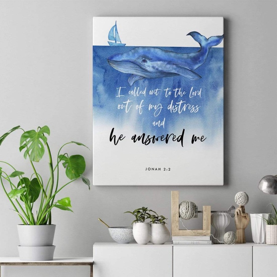 Christian Wall Decor Living Words | He Answered Me