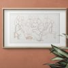 Christian Wall Decor Living Words | Jesus Washing The Feet - Line Art