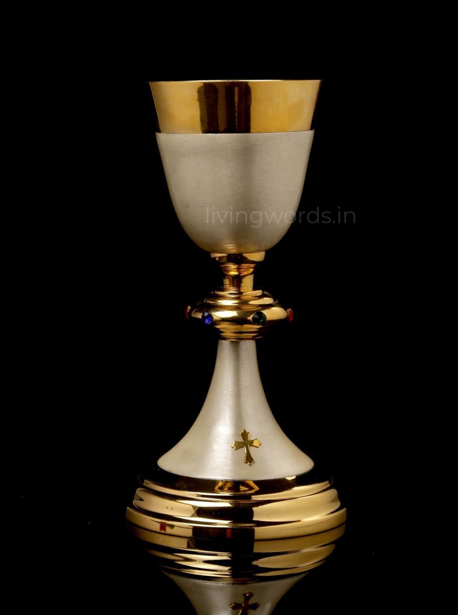 Church Articles Living Words | Chalice & Paten Set - Ch01 - Gdsa