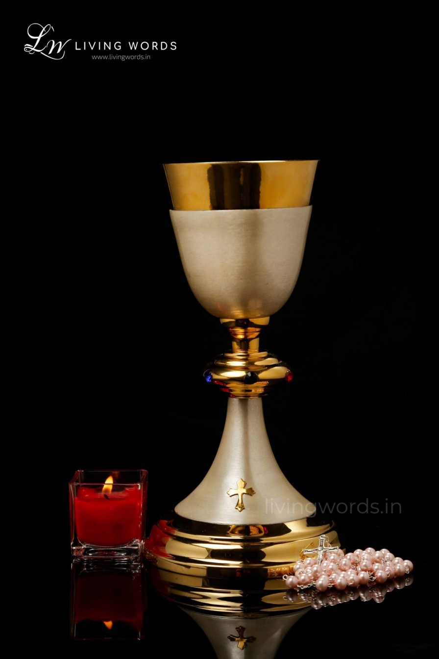 Church Articles Living Words | Chalice & Paten Set - Ch01 - Gdsa