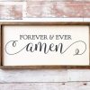 Christian Wall Decor Living Words | Forever And Ever Amen