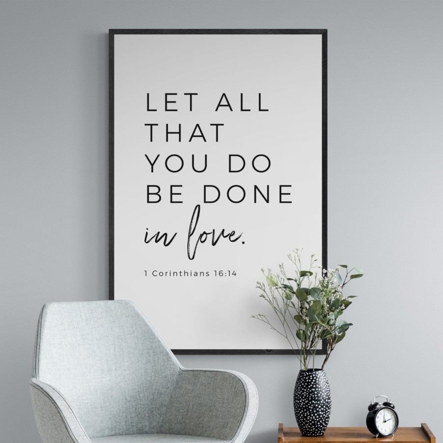 Christian Wall Decor Living Words | Let All That You Do