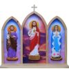 Catholic Statues Living Words | Pinewood Frame Holy Family 23 Inch