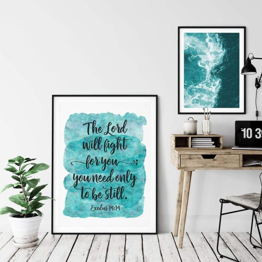 Christian Wall Decor Living Words | The Lord Will Fight For You