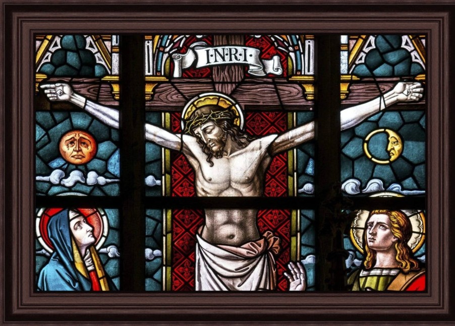 Christian Wall Decor Living Words | Jesus On The Cross - Sp4