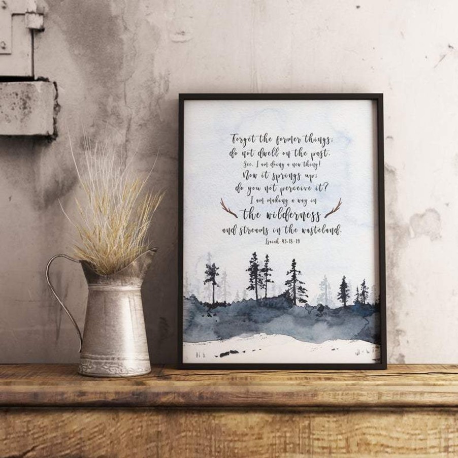 Christian Wall Decor Living Words | Forget The Former Things