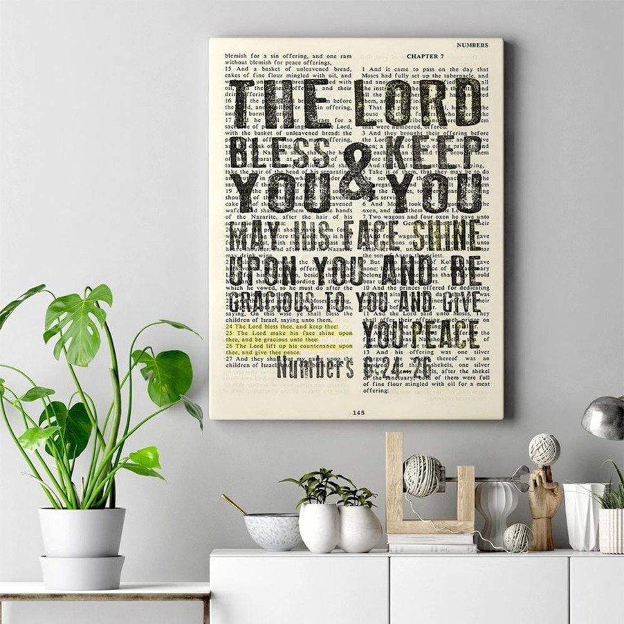 Christian Wall Decor Living Words | The Lord Bless You And Keep You