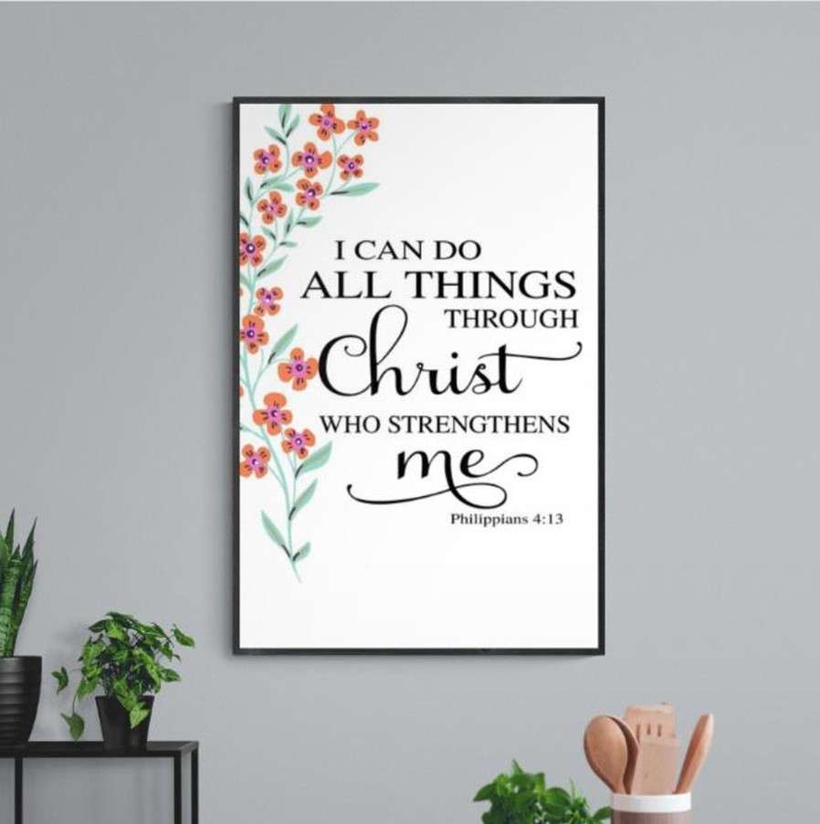 Christian Wall Decor Living Words | I Can Do All Things